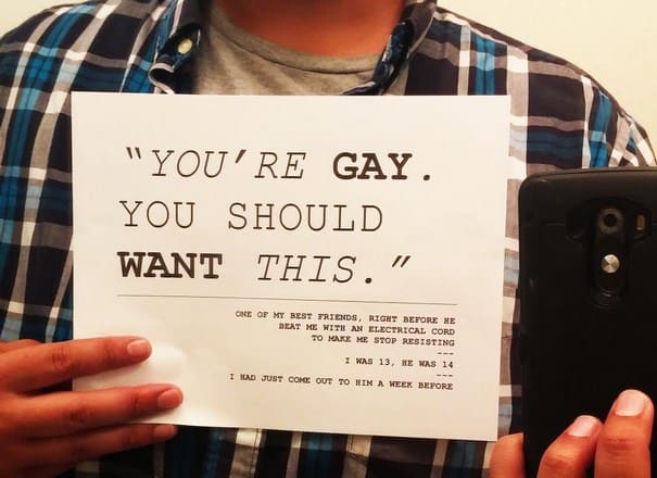 Guys Raise Awareness About Sexual Assault Against Men By Sharing Their 