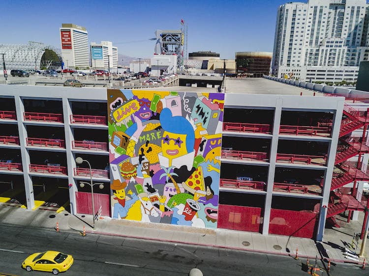 12 Artists Collaborated To Decorate Downtown Las Vegas With Murals, And