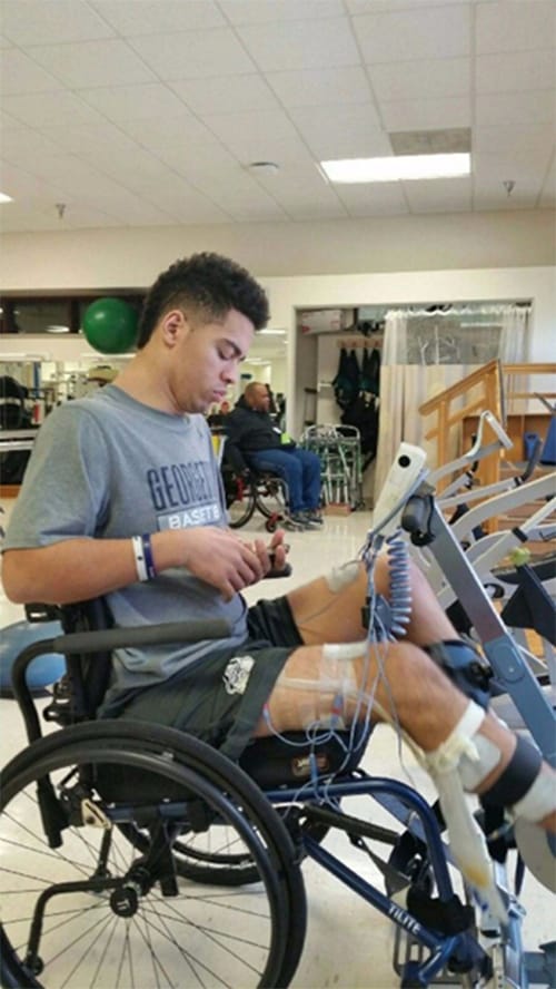 Paralyzed Football Player Inspires the World As He Walks Onstage for