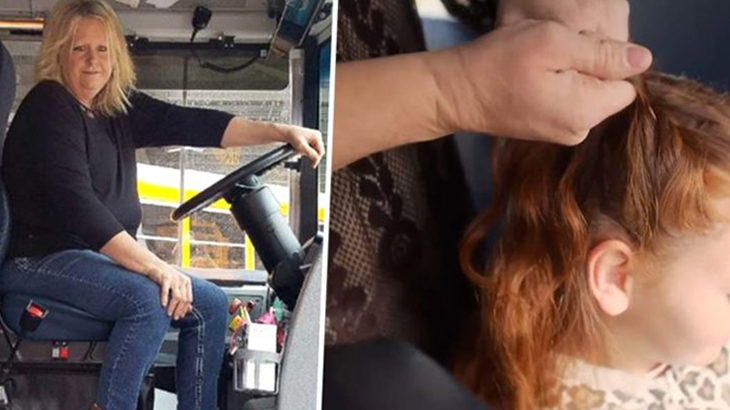 This Lovely School Bus Driver Braids A 9-Year-Old Girl’s Hair Every